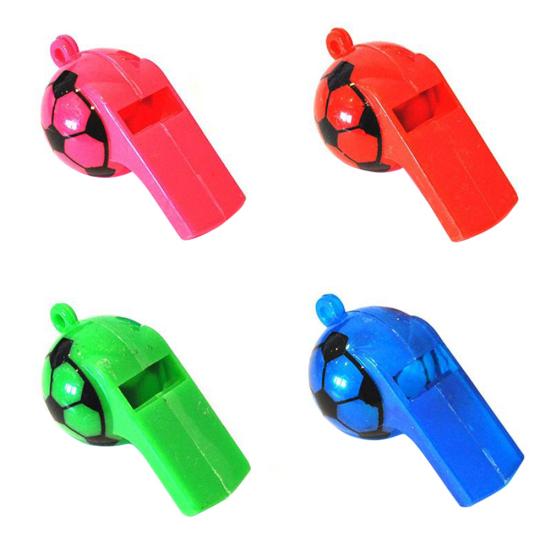 10Pcs Mini Kids Children Soccer Football Whistle Cheerleading Party Arena Toy