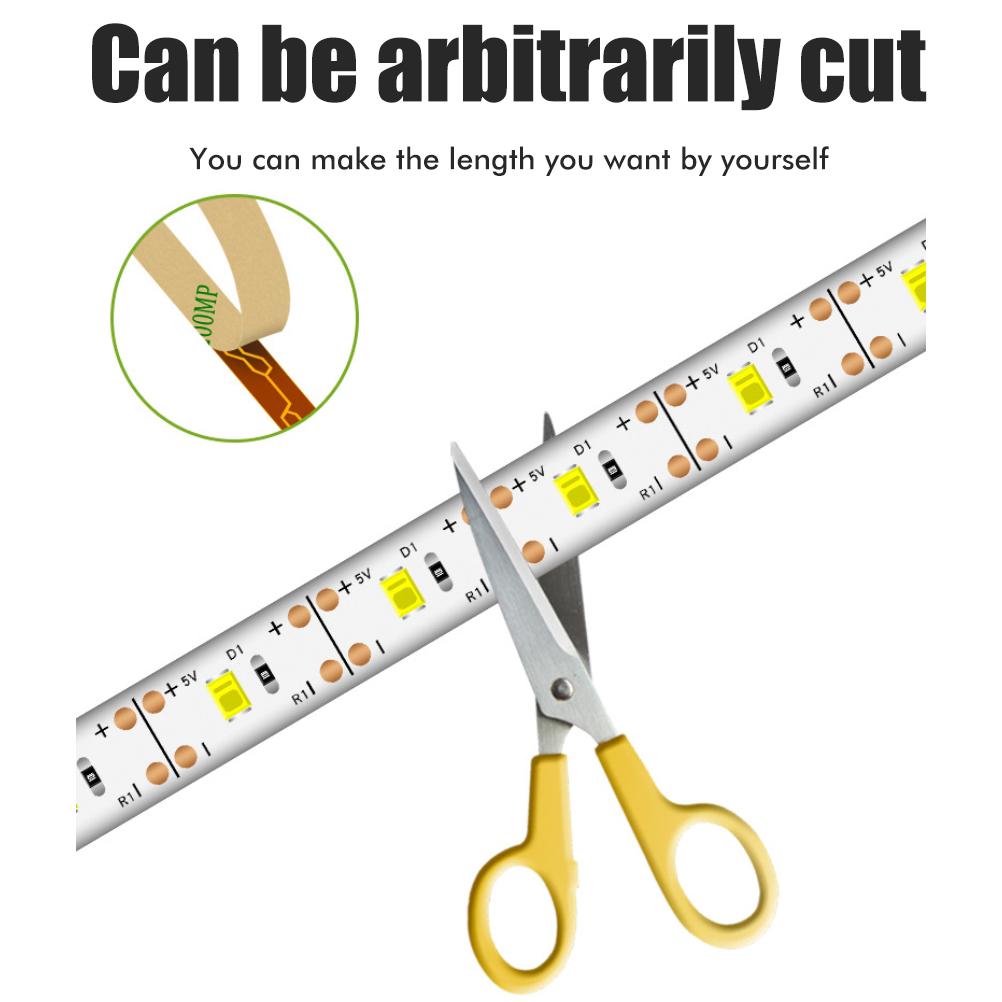 Waterproof LED Strip Smart Hand Sweep Sensor Light Bar USB Stepless Dimming Lighting Strip for