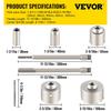 Concrete Hole Saw Kit, 30/40/65/80/100mm Drill Bit Set SDS Plus or SDS Max Shank Wall Hole Cutter with 11.8"/300 mm Connecting Rod for Brick,