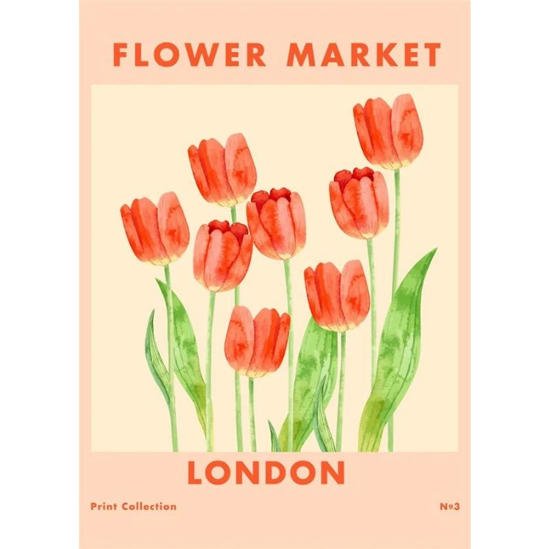 

Matisse Artwoks Flower Market and Fruit Market Posters and Prints Canvas Painting Nordic Wall Art Picture for Living Room Decor 21cm×30cm NoFrame