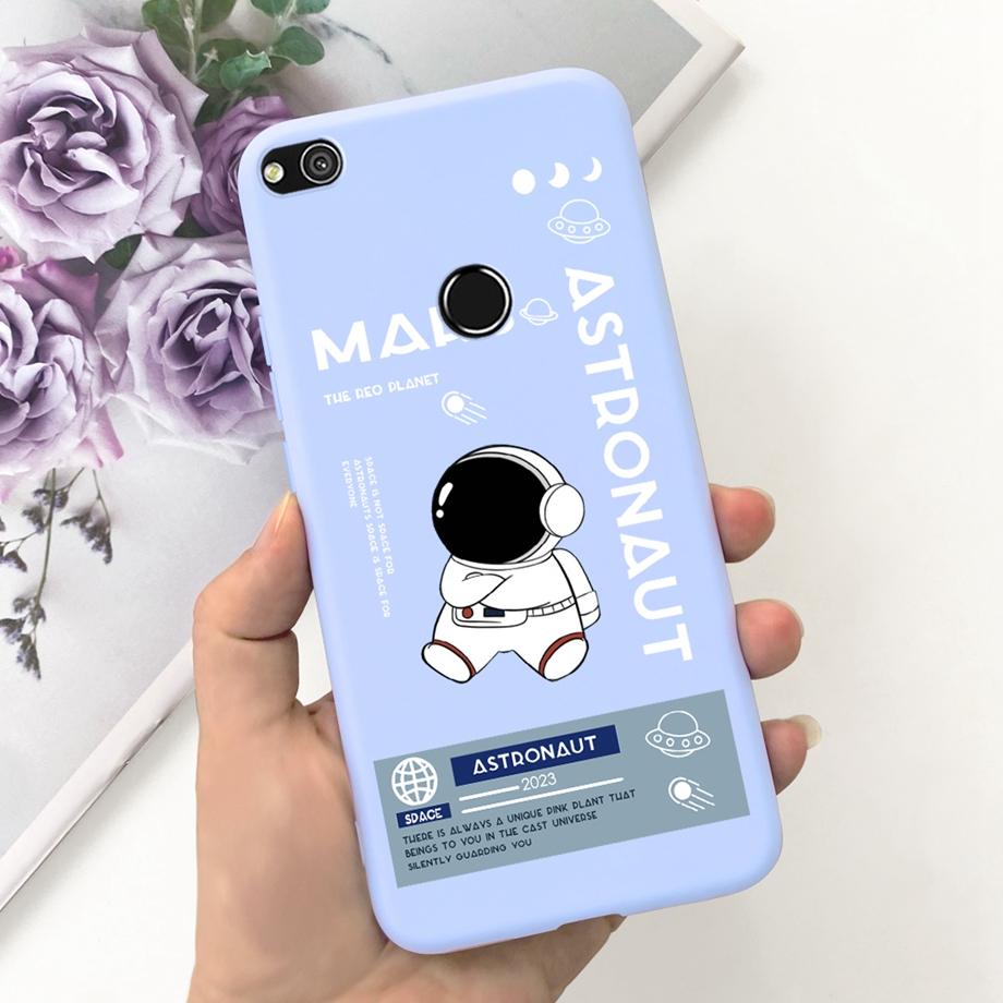 Für Huawei P8 Lite 2017 2015 Hülle P9 Lite 2017 Huawei GR3 2017 Honor 8 Lite Abdeckung Weiches Silikon Matt Süßigkeit Funda Schwarze Katze Ente