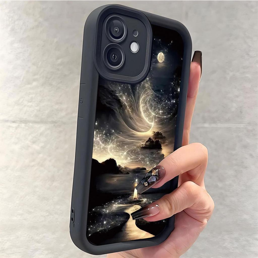 Starlight Road Grooved Black Case for iPhone 15/16/17 Pro Max