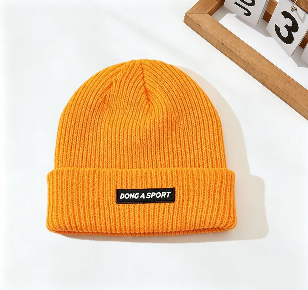 Simple and Versatile Big Head Circumference Knitted Hat Couple Wool Hat Autumn and Winter Casual Warm Cover Cold Hat