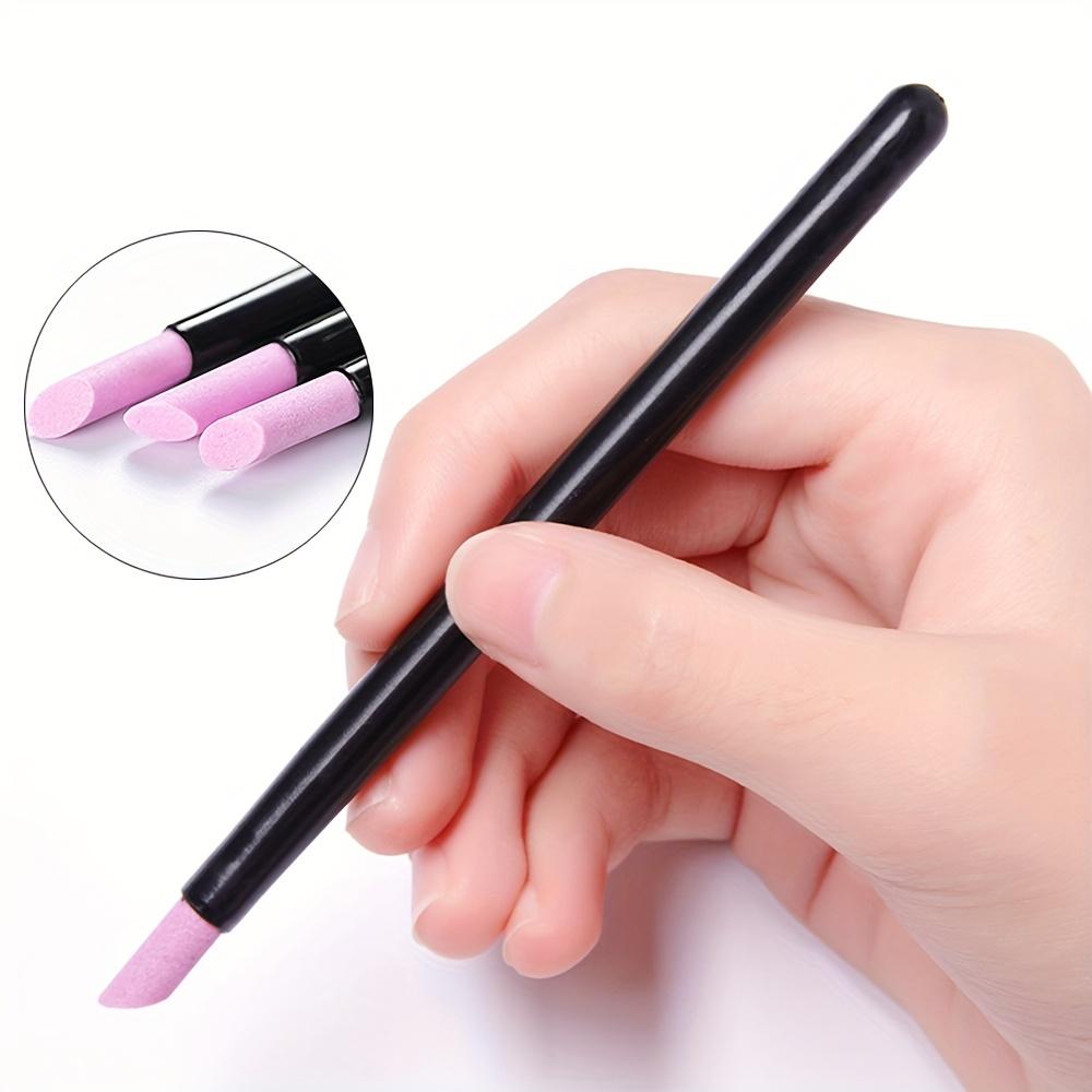 Herramientas para el cuidado de las uñas de piedra de cuarzo: ideales para el cuidado del estrato córneo, suaves para la piel, regalo de manicura portátil y liviano.