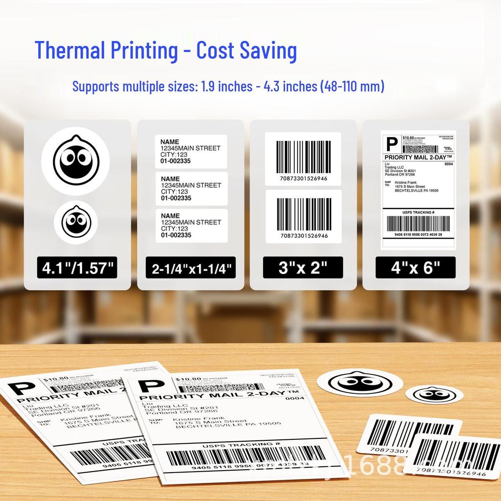 4" Express Bluetooth Thermal Label Printer for Clothing & Logistics