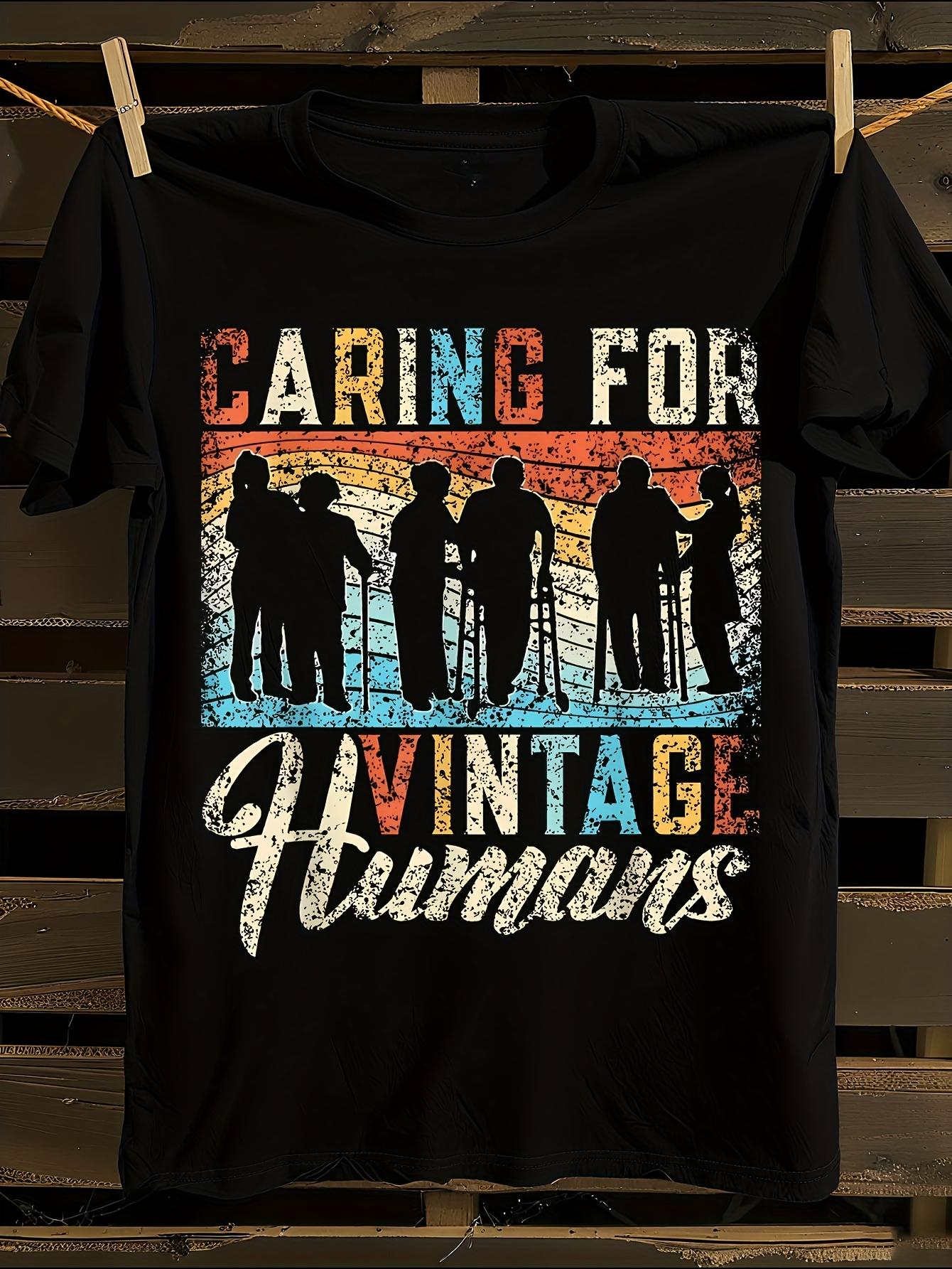 Caring for Vintage Tshirt Vintage Humans Nurse Tshirt S