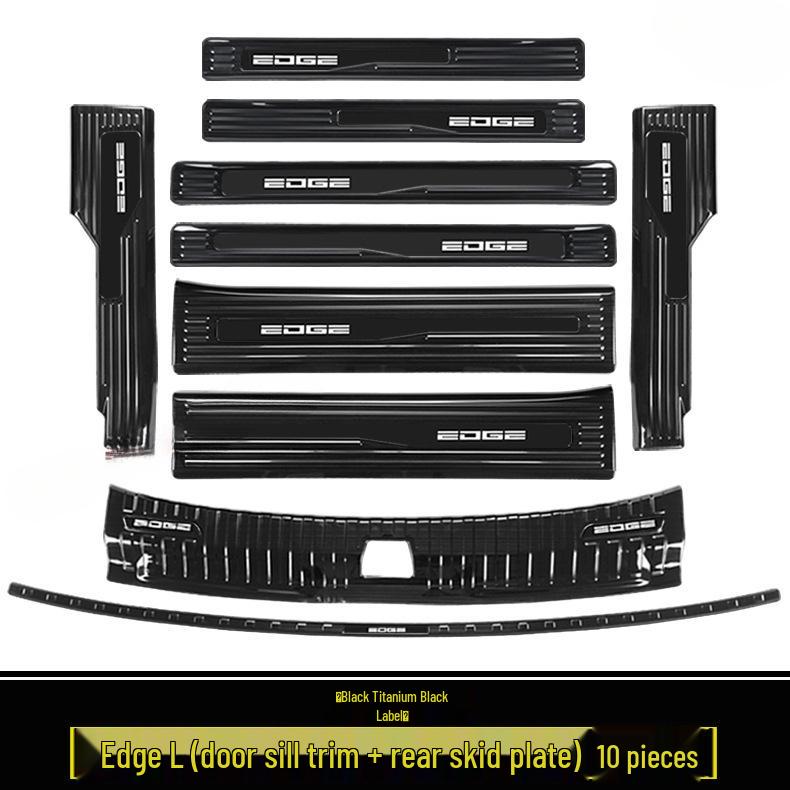 2023-2025 Ford Edge L: Door Sill Strips, Welcome Pedals, Stainless Steel Trunk Protector, Decorative Stickers