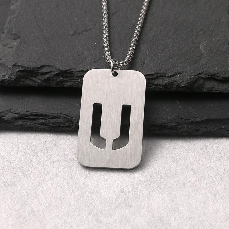 

Персонализированное ожерелье с жетоном для собаки из нержавеющей стали 2024 года: Хип-хоп стиль длинная цепочка для пар