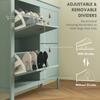 Modern Four-Drawer Shoe Cabinet - Green