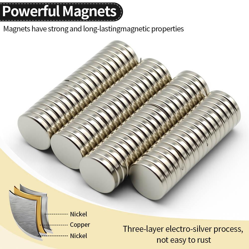 15x3mm Superstarker Neodym-Magnet N35 NdFeB Permanentmagnete Runde Starke Magnete Kühlschrankmagnet
