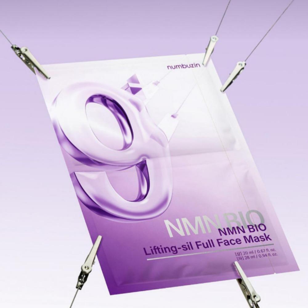 NUMBUZIN No.9 NMN BIO Lifting-sil Full Face Mask 4pcs