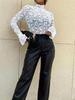 Elegant Lace Bell Sleeve Slimming Top for Women