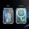 Air Bag Card Holder Type B Can Hold Two Cards. Highly Transparent PC + Reinforced N52 Magnet. Anti-scratch. for Apple for Samsung.