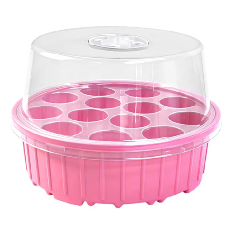 

Multipurpose Plant Propagation 13 Hole Seedling Starter Tray Stackable For Space Saving Outdoor Gardening Accessories розовый