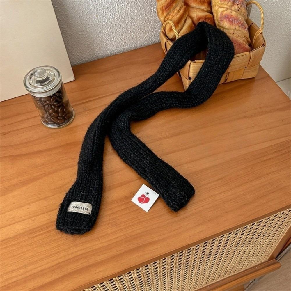 Y2K Long Narrow Scarves Korean Style Sweet Scarf Cool Knitted Scarf  Streetwear