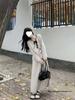 Korean Style Round Neck Knit Cardigan Set for Women - Autumn/Winter Collection, Loose Fit, Casual Style.