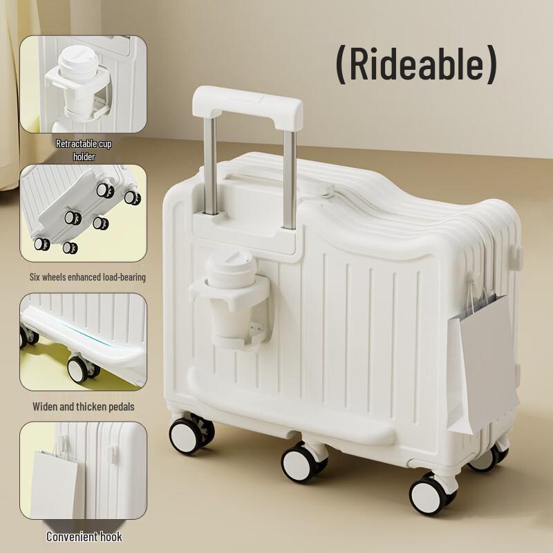 Lishen ABS&PC Riding Hardside Suitcase 24-inch