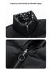 Men's Trendy Thickened Cotton Jacket - Autumn/Winter Stand-Up Collar Warm Short Coat