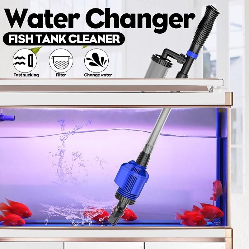 Electric Aquarium Water Change Pump Water Changer Gravel Cleaner Siphon for Fish Tank Water Filter Pump Cleaning Tools