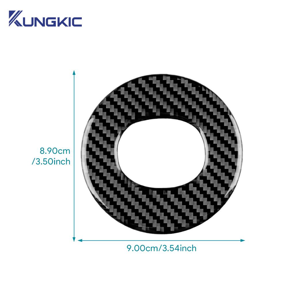Real Soft Carbon Fiber Sticker For Mazda 3 Axela 2019-2025/CX-30 2020-2025/CX-50 2025-2025 Car Steering Wheel Center Trim