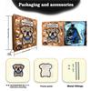Fun Dog Set Puzzle Wooden Splicing Toy High-End Edition 136 Pieces Ornament Decompression Puzzle