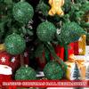 6 Pcs 4 Inch Valentine's Day Christmas Tree Ornaments Glitter Sequin Foam Balls Shatterproof Xmas Hanging Balls Decorations for Xmas Valentine
