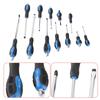 12 Pcs Mechanics Anti Slip Handle Screwdriver Box Set with Go Thru Handle Shaft