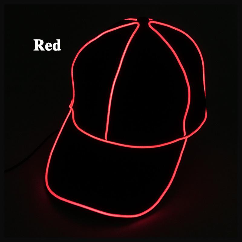 Cool Fashion Baseball Caps Luminous LED Light Cap Hat Adult Party Night Props Flashing Baseball Caps