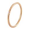 New Fashion 1mm Stainless Steel Cubic Zirconia Thin Finger Ring Fashion Zircon Zircon Wedding Ring
