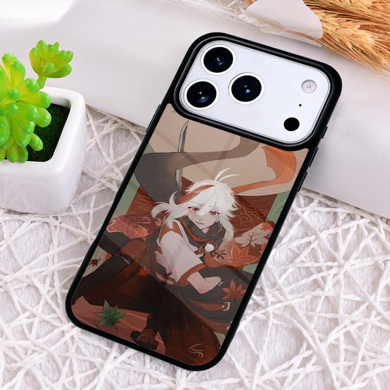 Kaedehara Kazuha Genshin Impact Phone Case for iPhone 17 Air 16 15 11 12 14 13 Pro Max Shockproof Cover