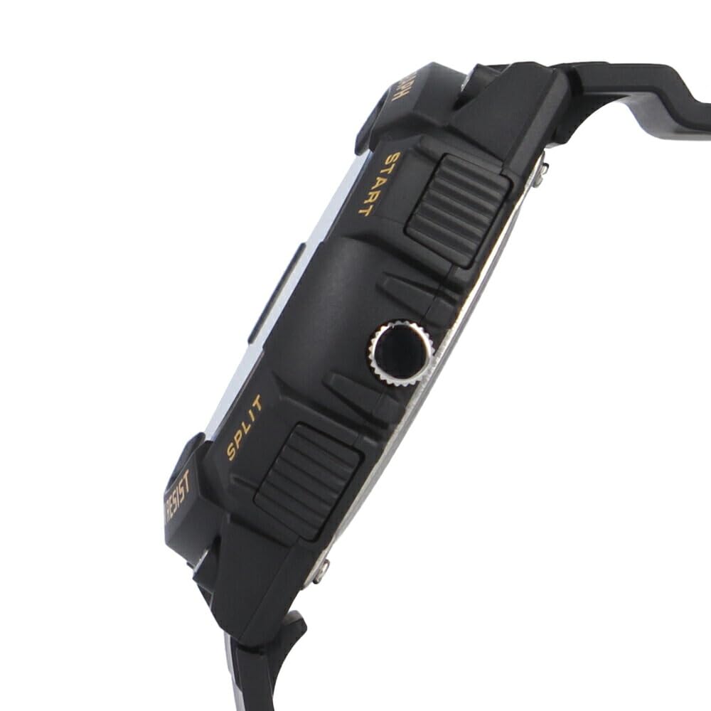 Casio Casio Standard Cheap Casio Men's Chronograph Watch, Resin, Black and Gold, MCW-200H-9A [Parallel Import]