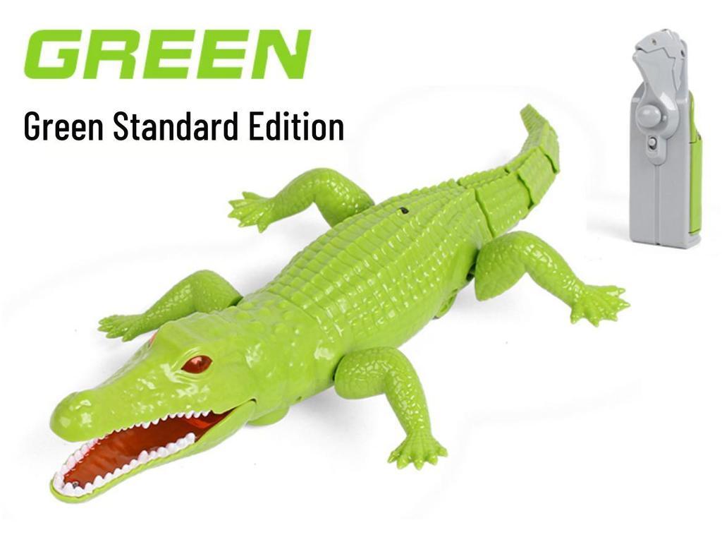 Luminous Infrared Remote-Control Electric Crawling Crocodile: Educational Kids' Toy and Simulation Animal