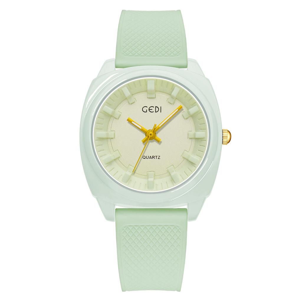 Watch Female Student Junior High School Student Exam Silicone Belt Simple Temperament Waterproof Daily Quartz Watch
