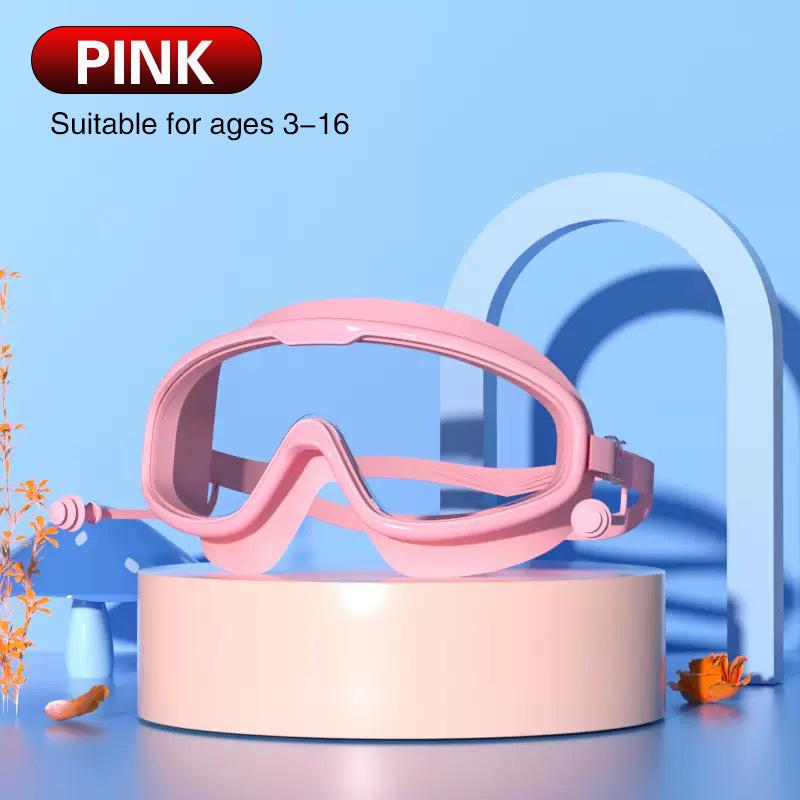Summer Must-Have Swimming Goggles, Big Frame HD Transparent Lens, Anti-Fog Waterproof Swim Gears for Family Pool & Beach Use