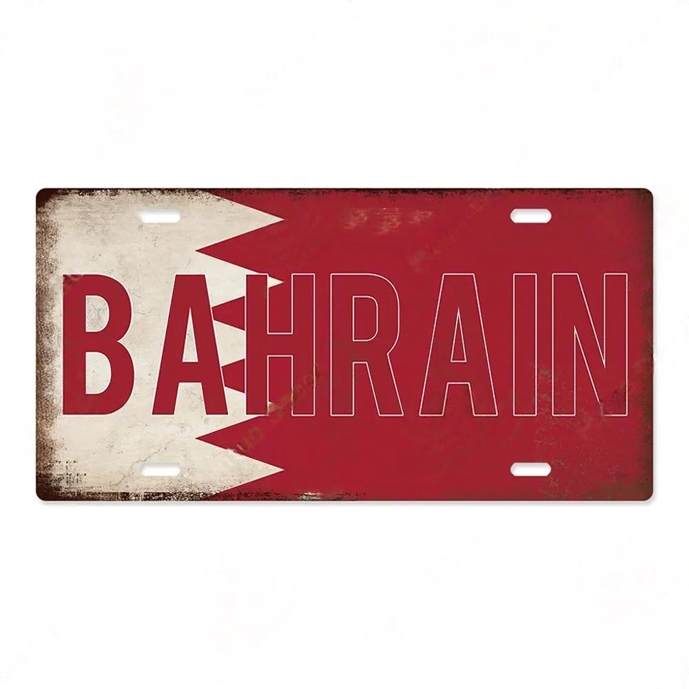 FJ Country National Flag Metal TinSigns Decor License Plate Plaque Metal Vintage Home Wall Decoration for Bar Pub Man Cave