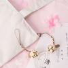 Japanese Bring Good Luck Bell Guardian Charm Sakura Keychain Accessories Jewelry Key Ring