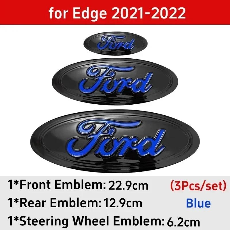 

Автомобильная наклейка 2026 Ford Новый 2025 Горячая 3 шт. Значок для Ford Taurus Equator Explorer Escape ST Kuga Mondeo Focus Edge Автомобиль Передний Задний L