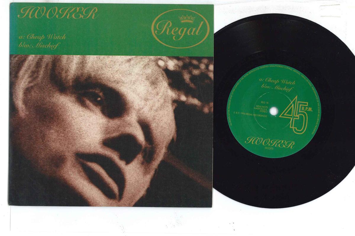 

7inch Record HOOKER - Cheap Watch REG1 REGAL 1995 UK Rock Used