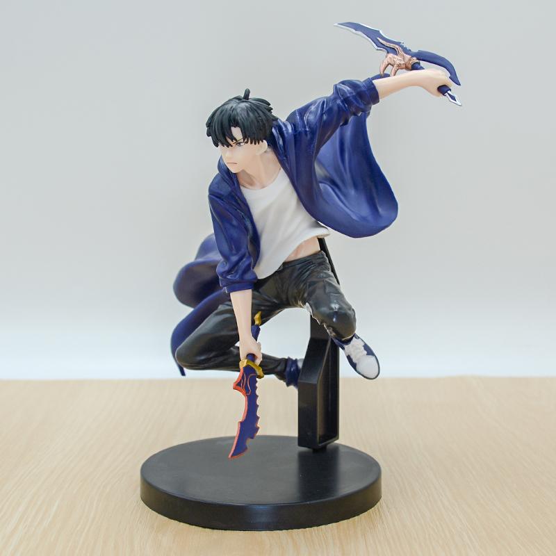 In Stock Solo Leveling Shadow King Figure Sung Jinwoo Cheng Xiaoyu Handheld Model Desktop Ornament Anime Collection Model Gifts