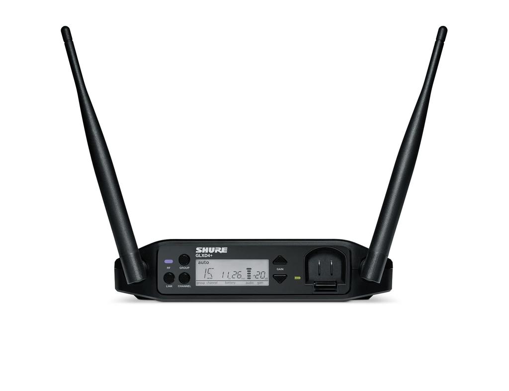 Shure Table Top Receiver Single Item Easy and Stable To 60m Digital Wireless System GLX-D4+ replacement/addition/2.4GHz Connection/up reach/GLX-D+ []