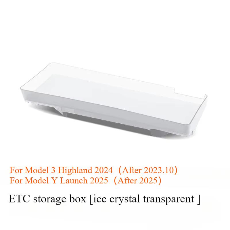 For Tesla Model 3+ Model Y Launch 2025 Under Screen Storage Box Central Control Hidden Storage Organizer Tray Car Accessories