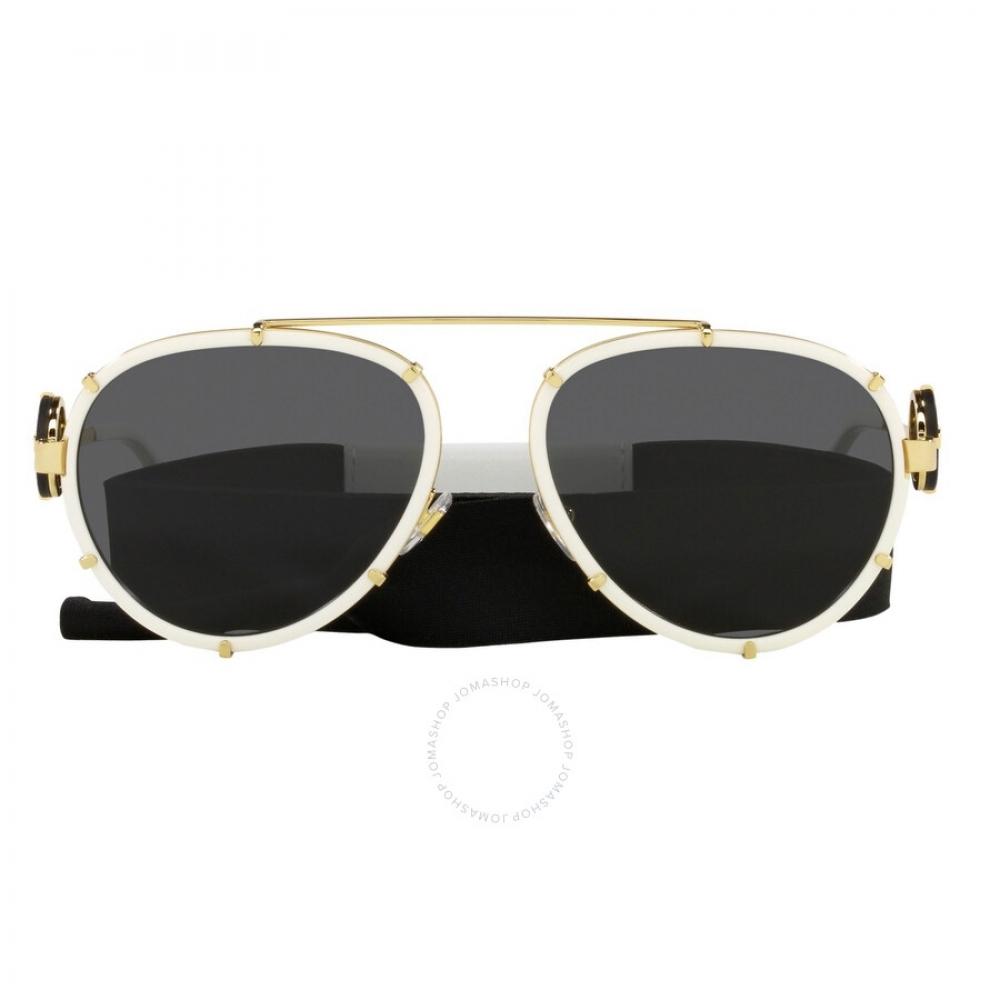 

Versace Dark Grey Pilot Ladies Sunglasses Ve2232 14718761 Ve2232 147187 61