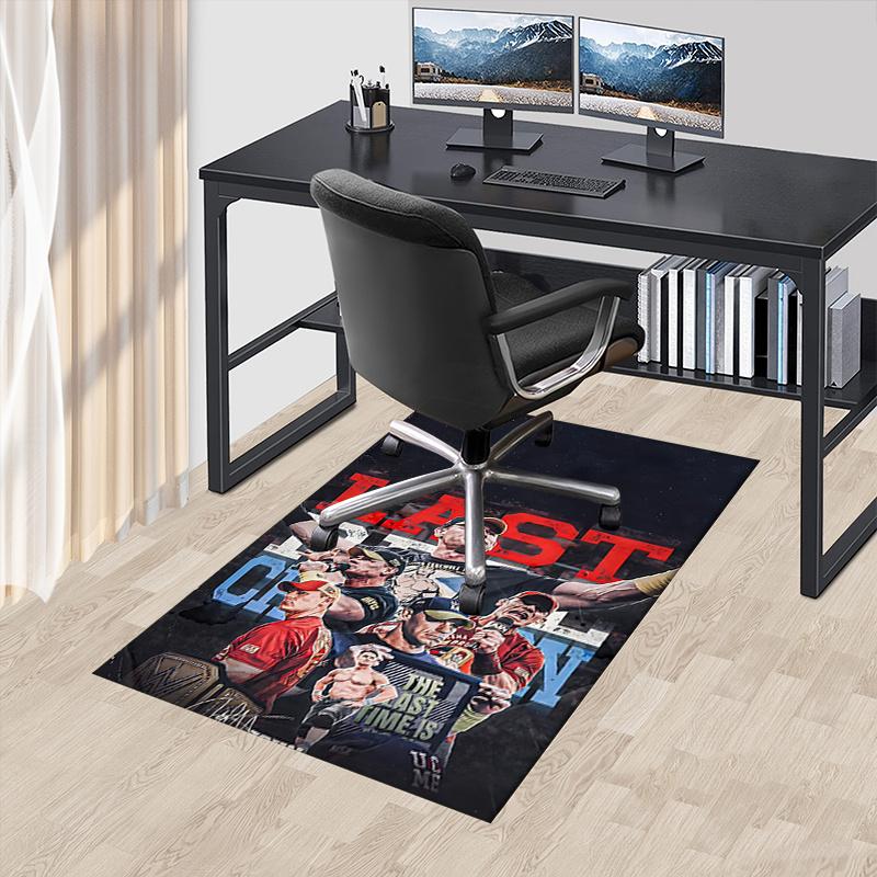 Коврик для офисного кресла John Cena: Подарок для фанатов рестлинга WWE для домашнего декора, офисный ковер, гостиная, спальня. Идеальный подарок. 60cm by 90cm