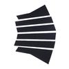 6PCS Car Door Window Pillar Posts Cover Trim PC Outer Door Window Pillar Panel Decorative Cover Replacement for   2017-2022