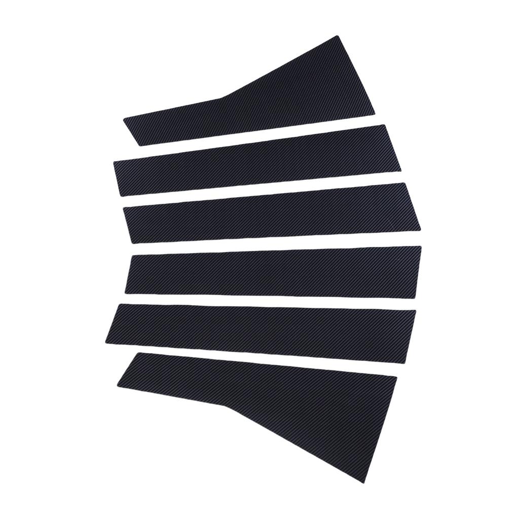 6PCS Car Door Window Pillar Posts Cover Trim PC Outer Door Window Pillar Panel Decorative Cover Replacement for 2017-2022