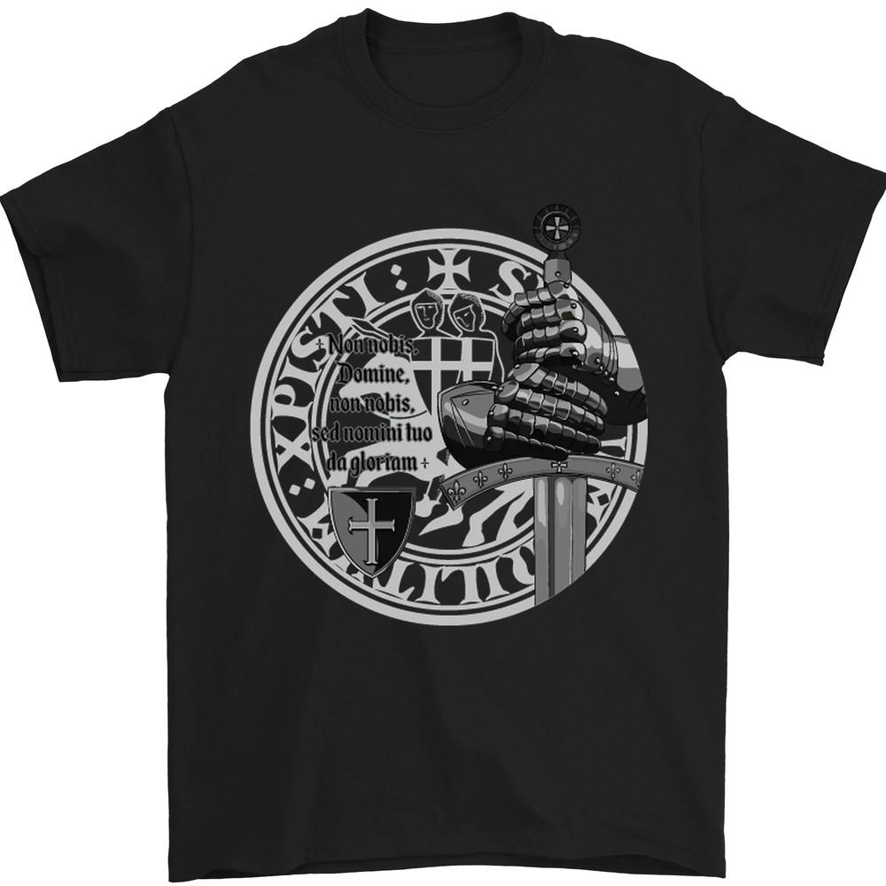 Non Nobie St Georges Day Knights Templar Mens T-Shirt 100% Cotton Unisex T-Shirt M