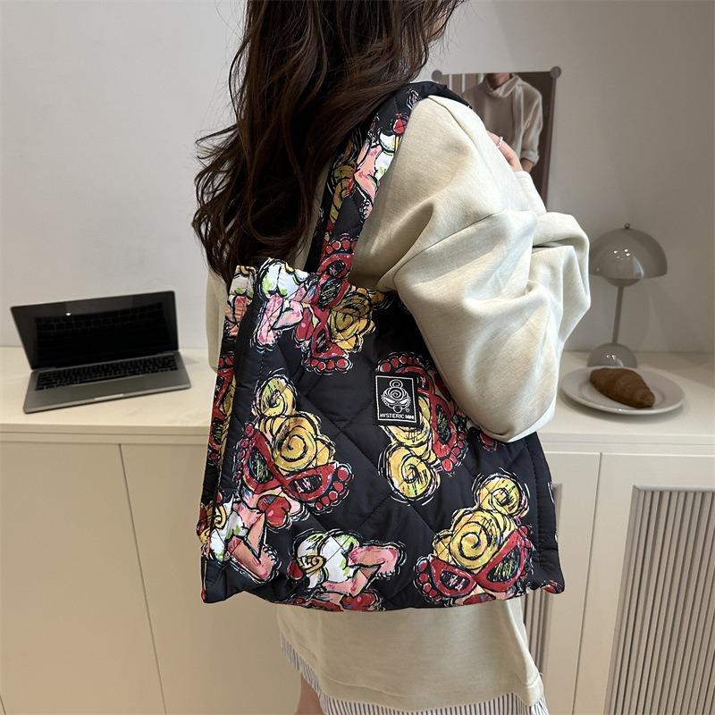 New trendy brand black super pacifier fashion tote bag small cool printed sunglasses baby hand bag