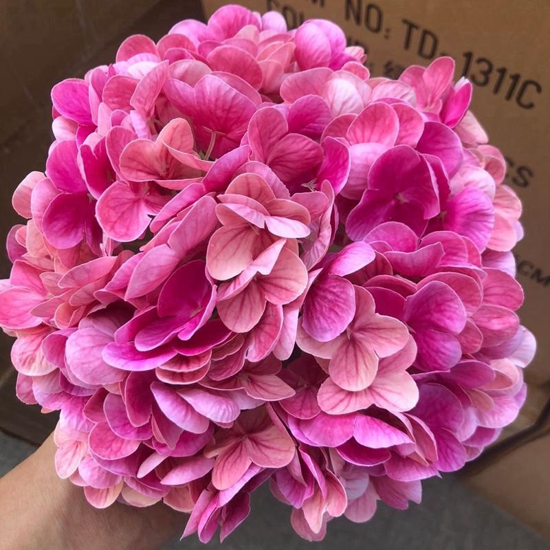 Moisturizing Large Hydrangea Hotel Decoration Flower Arrangement Wedding Arrangement Fake Flower Wholesale Film Hydrangea