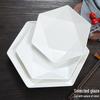 Creative Hexagonal Ceramic Stir-Fry Plate for Home or Restaurant Use
