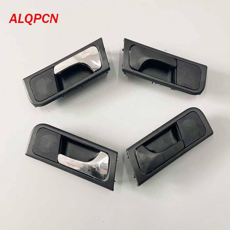 Front Door Inner Handle Rear Ide Handle Chrome with Black for Chevy Optra Suzuki Forenza 2003-2008 Buick Excelle 2007-2013